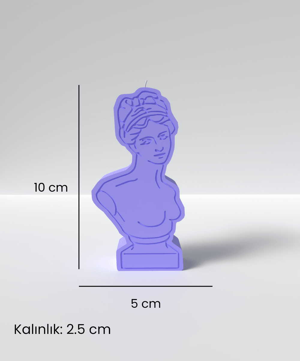 Venus candle silicone mold