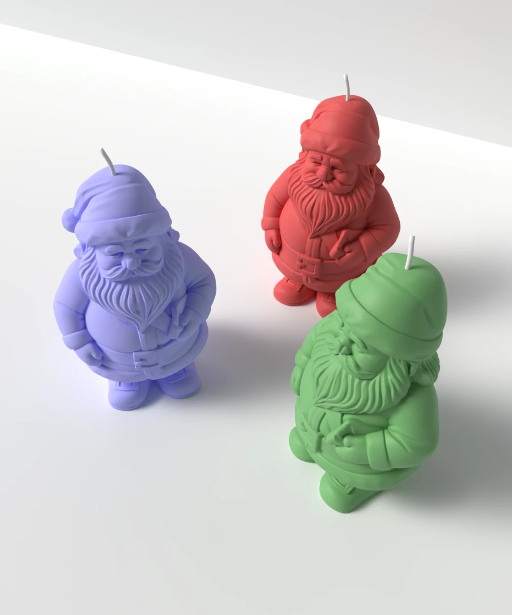 Noel Baba Mum Silikon Kalıp M2