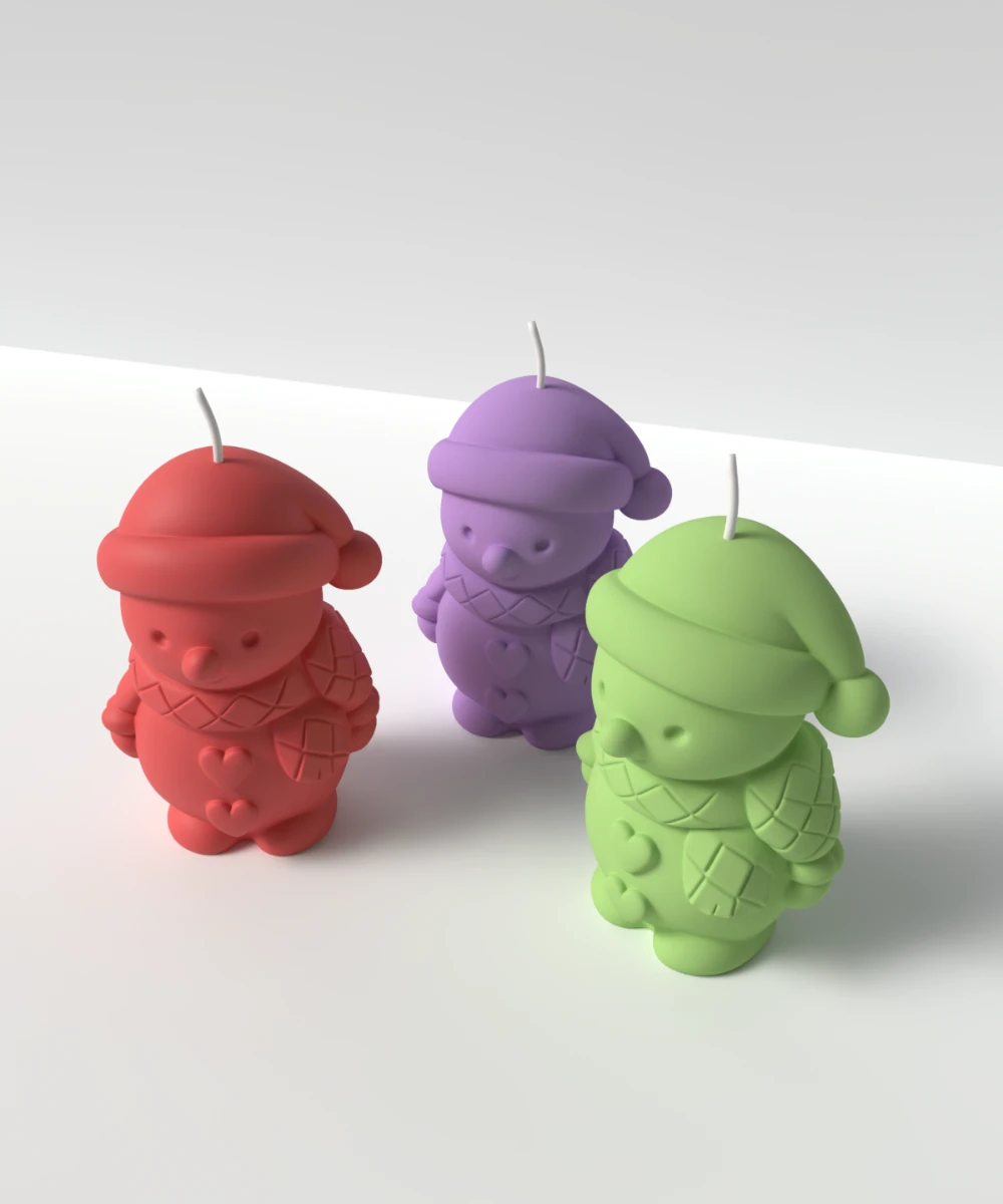 Kardan Adam Mum Silikon Kalıp