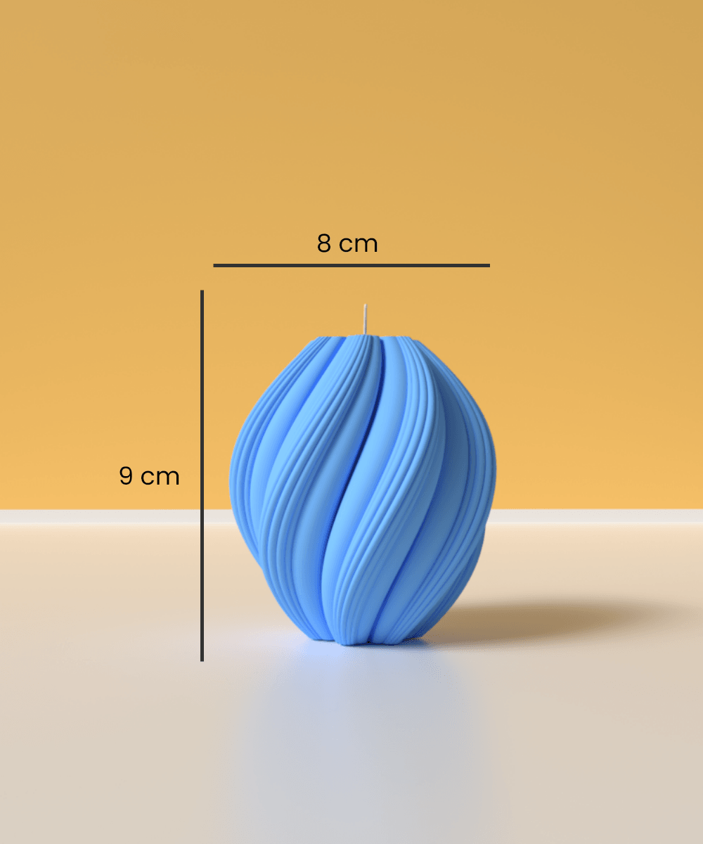 Orta Boy Spiral Mum Silikon Kalıp