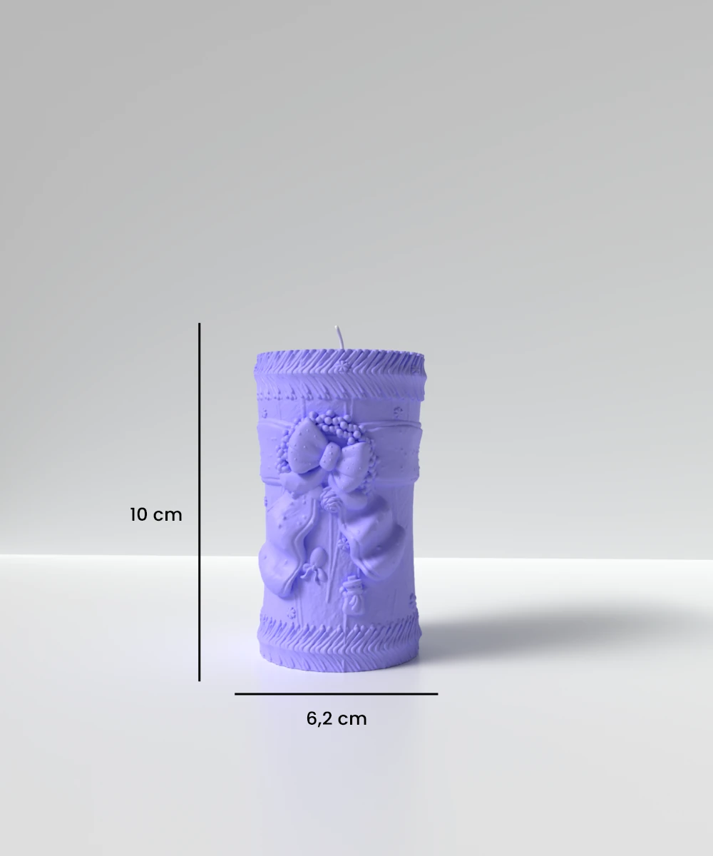 Yılbaşı Desenli Mum Silikon Kalıp