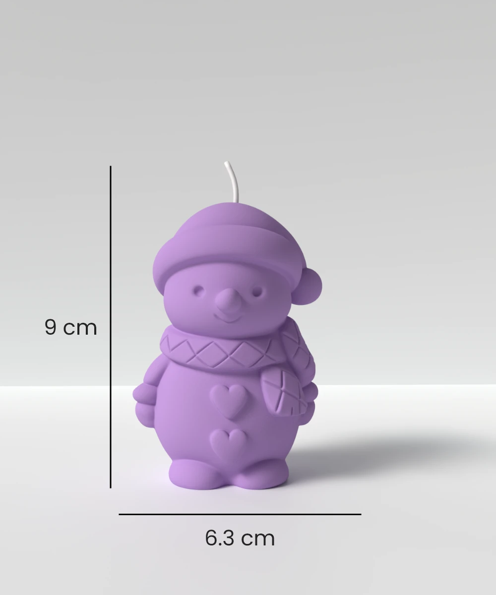 Kardan Adam Mum Silikon Kalıp