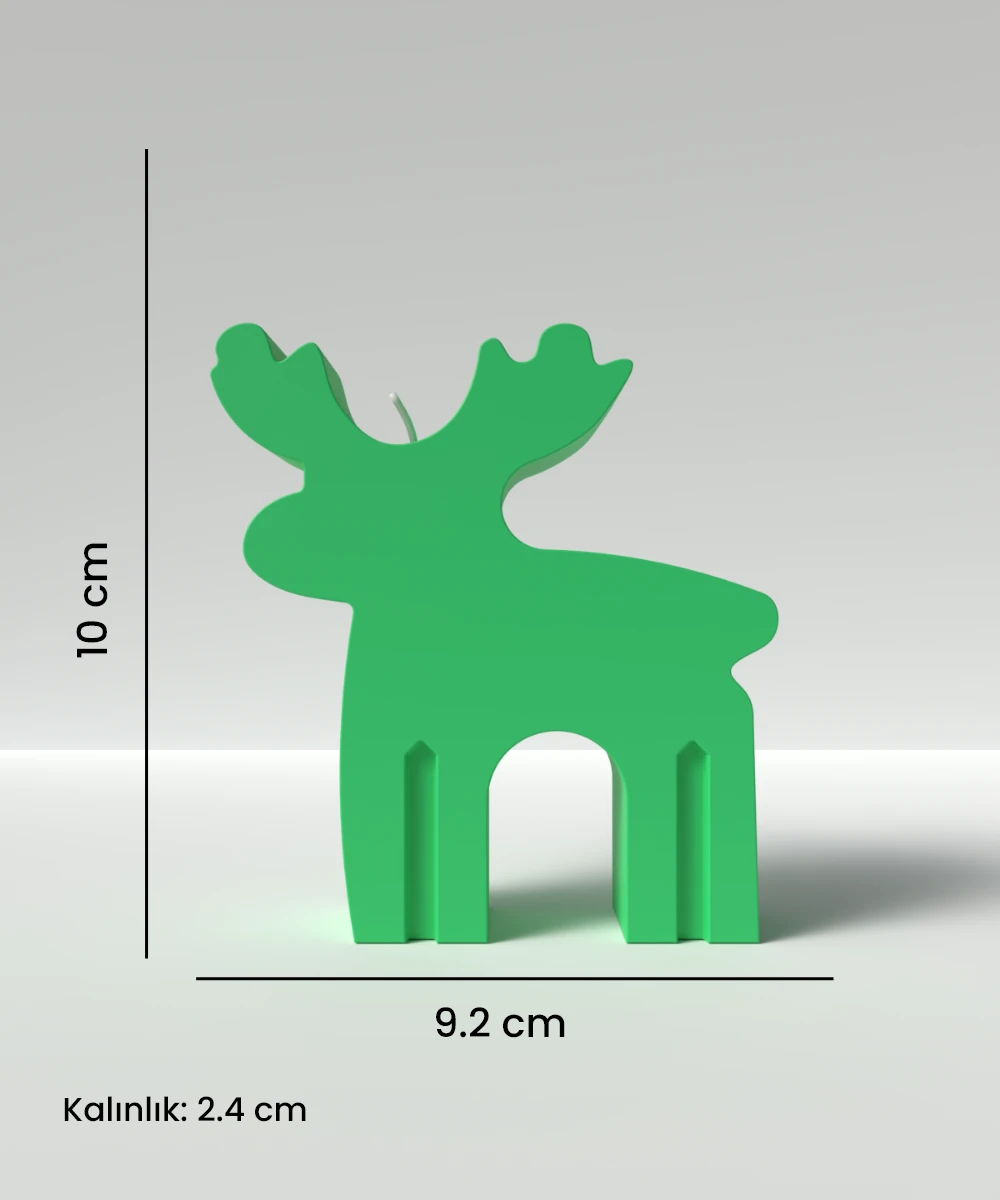 Geyik Mum silikon kalıp