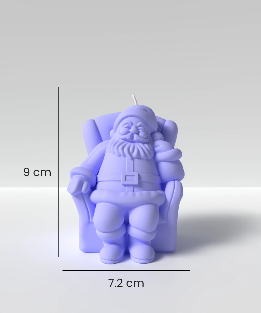 Noel Baba Mum Silikon Kalıp M1