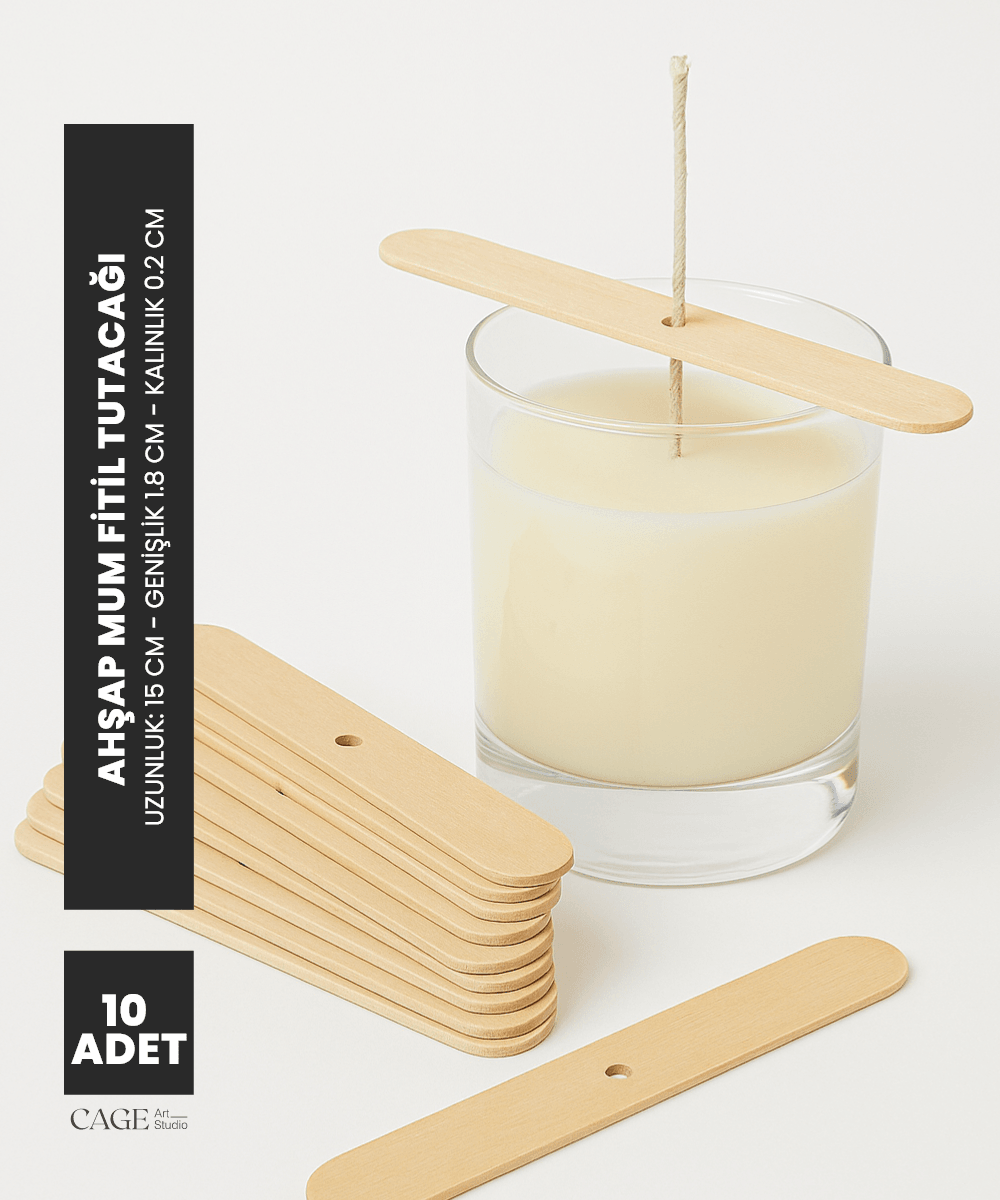 Ahşap İp Fitil Tutucu