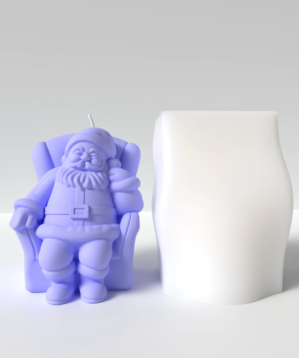 Noel Baba Mum Silikon Kalıp M1