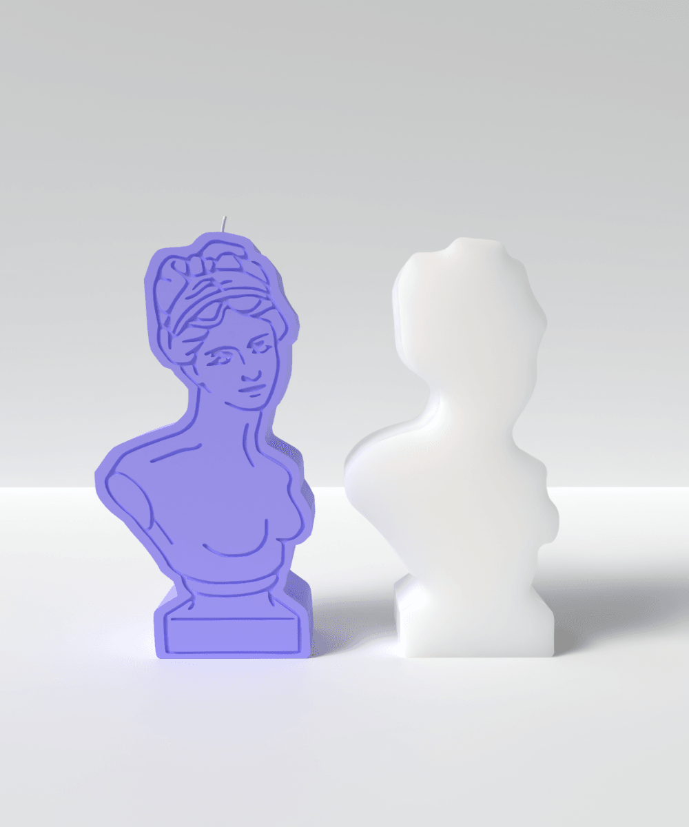 Venus candle silicone mold