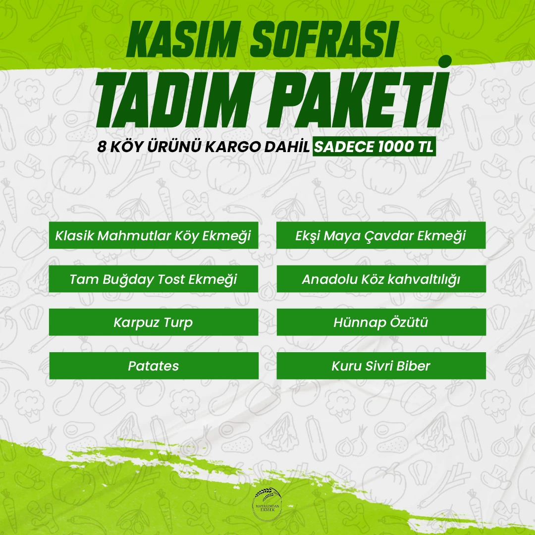 KASIM SOFRASI PAKETİ(kargo ücretsiz)