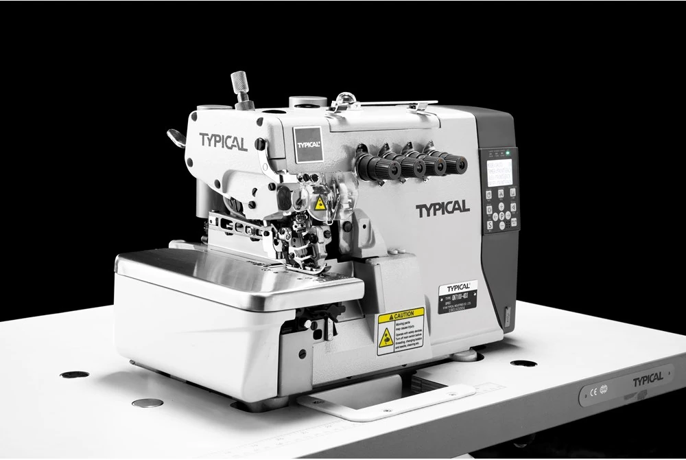 Typical GN 7100 D3 Serisi Elektrikli İplik Kesme ve Ayak Kaldırma Sistemli Akıllı Overlok Makinası