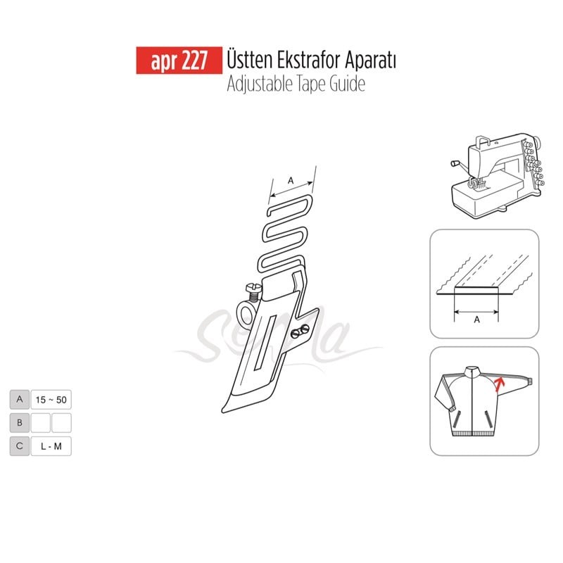 Üstten Ekstrafor Aparatı 7mm / APR 227