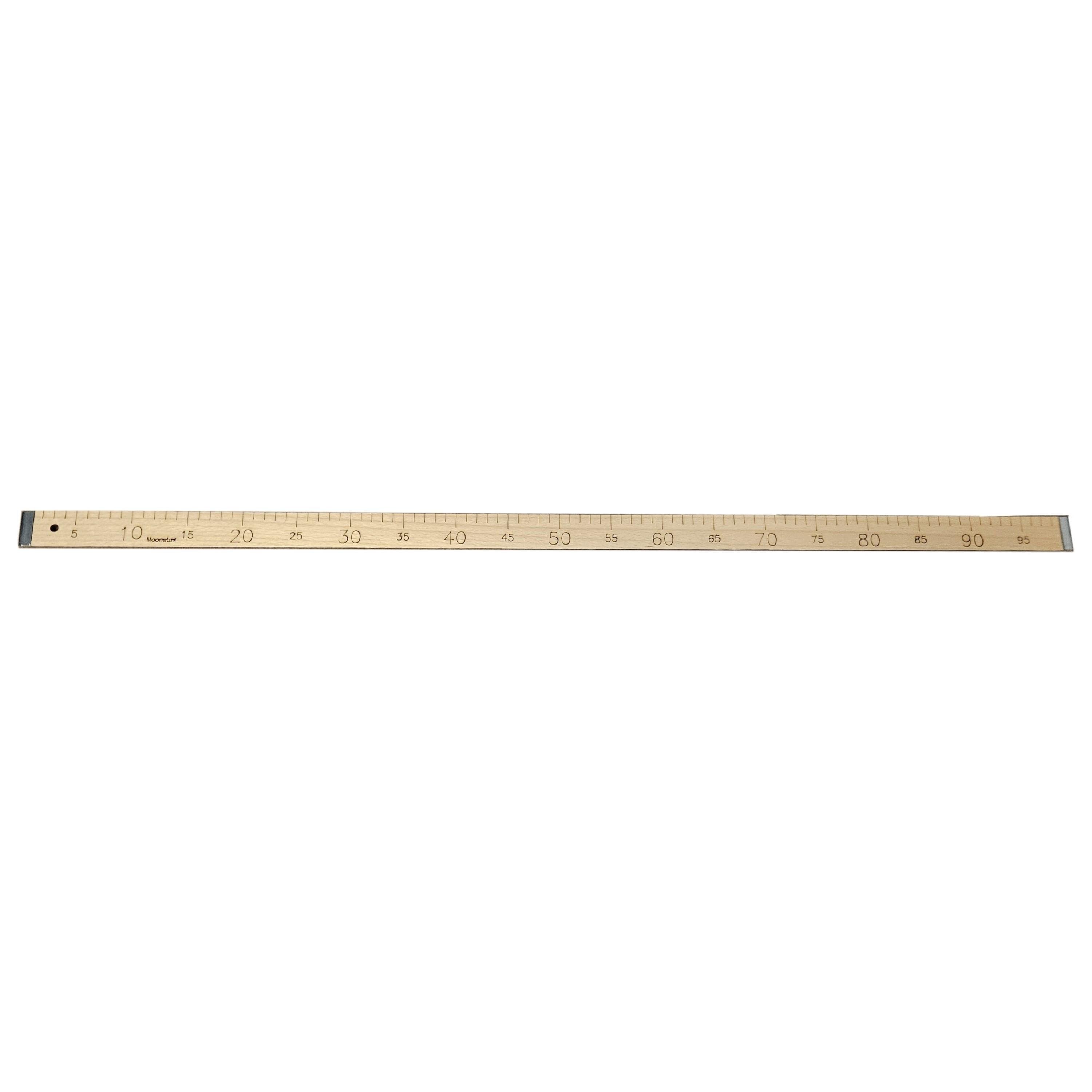 Ahşap Manifatura Cetveli Demirli 1 Metre (100cm)