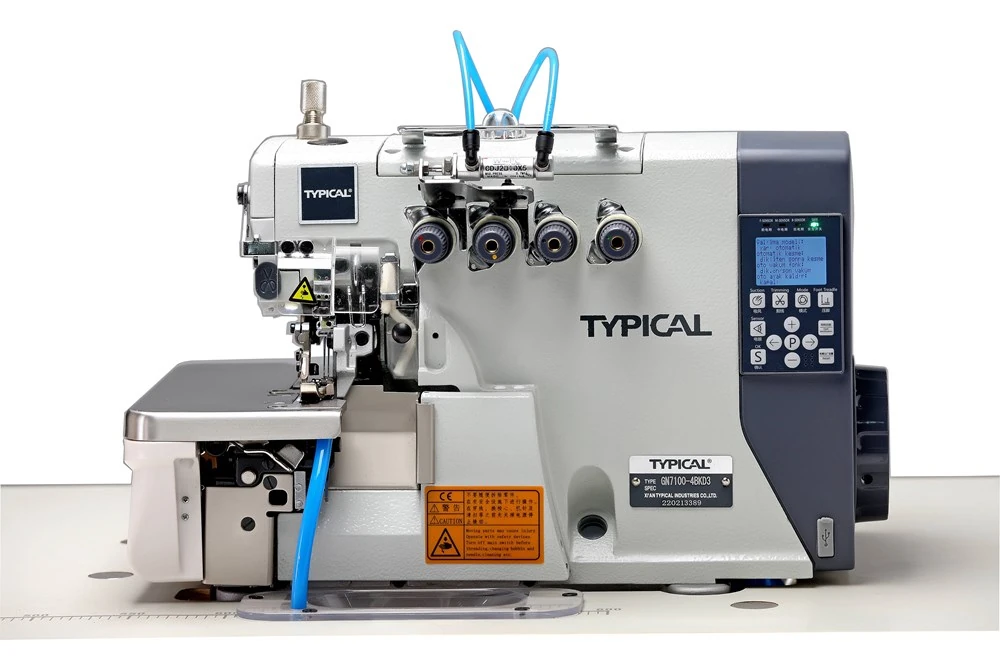 Typical GN 7100 4BKD3 Havalı Ve Tansiyon Açıcılı 4 İplik Kıstırmalı Overlok Makinası