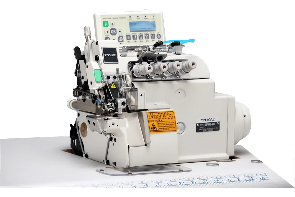 Typical GN 799S Serisi Direct Drive Mini Burunlu Havalı İplik Kesmeli Otomatik Overlok Makinası
