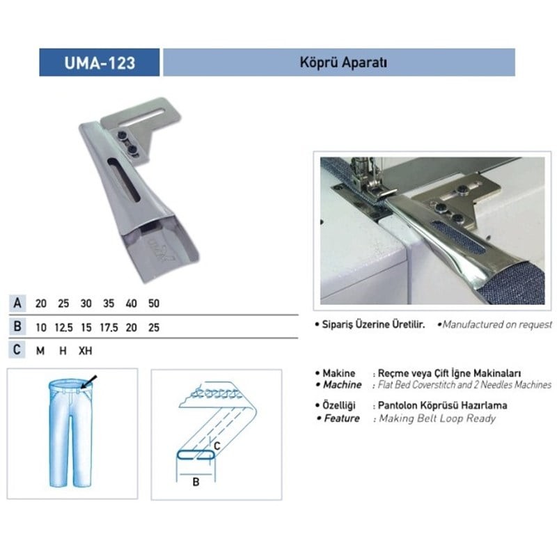 Köprü Aparatı 40x17mm / UMA-123