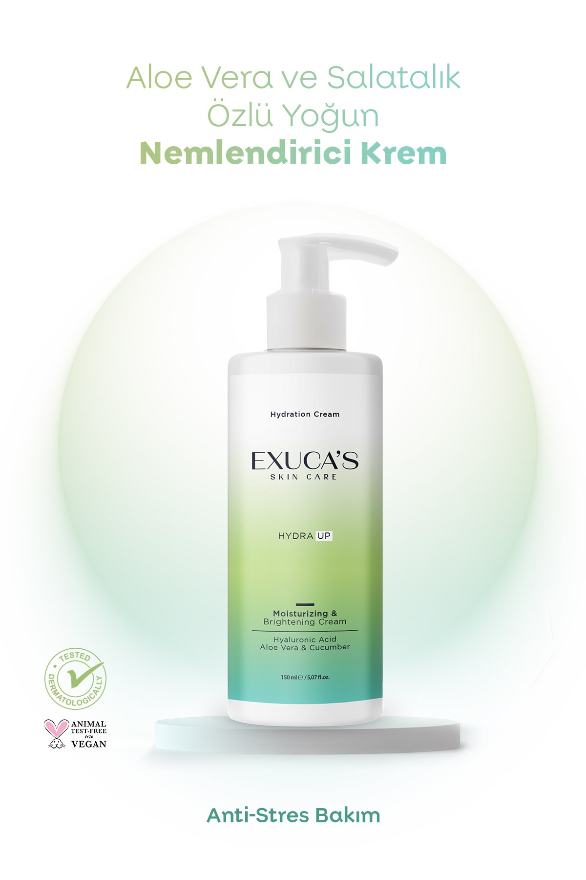 Salatalık  ve Aloe Vera Etkili  Yoğun Nemlendirici Vücut Kremi 150 ml | Moisturizing & Brightening