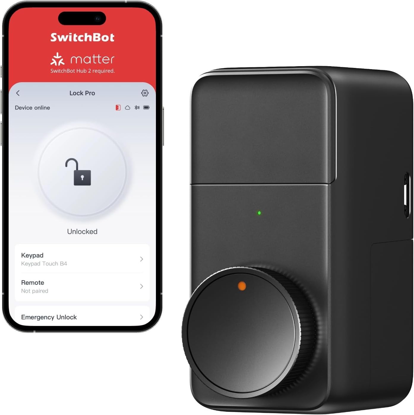 Smart Lock Pro, Anahtarsız Elektronik Akıllı Kapı Kilidi, Alexa ve Matter Destekli