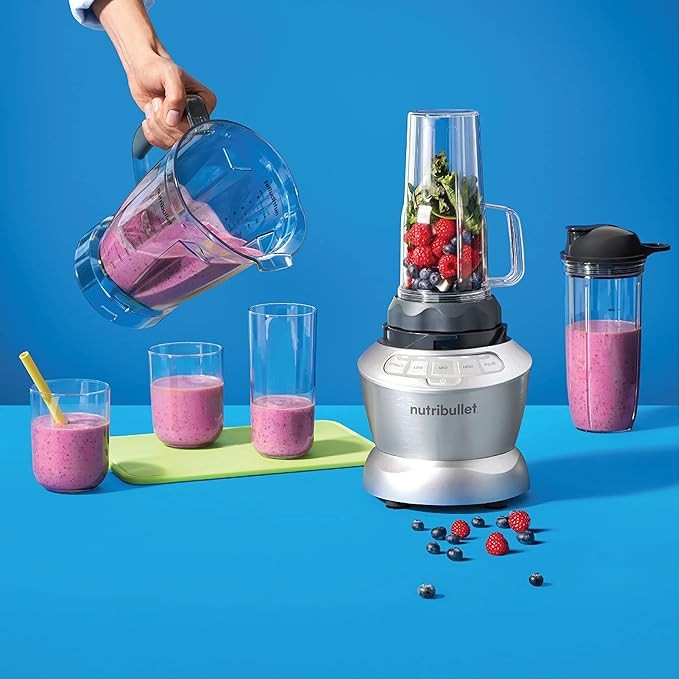 1200W Tam Boy Blender + Kombo Set - 9 Parça, Besin Ekstraksiyonu, Smoothie, Çorba