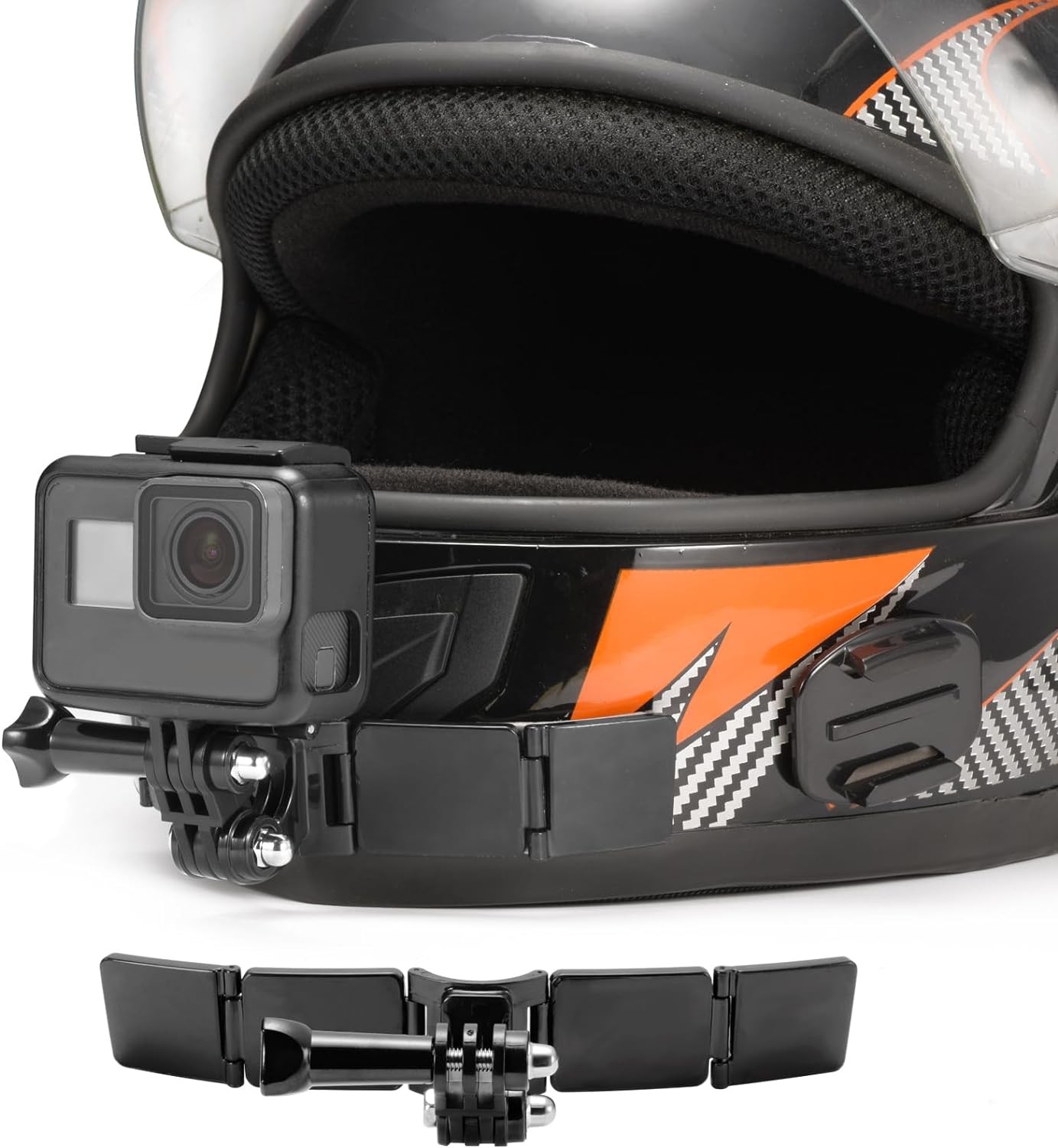 Motosiklet Kaskı Çene Tutucu Kiti, GoPro ve Diğer Aksiyon Kameraları için