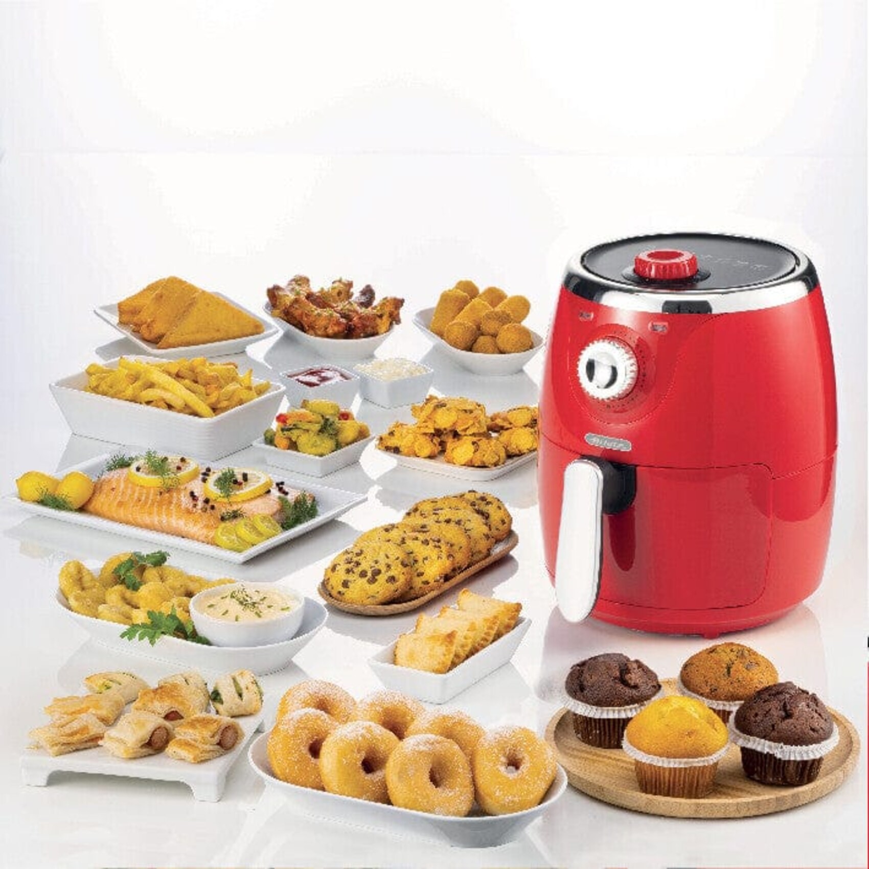  2.8L Air Fryer, Ayarlanabilir Sıcaklık ve Zamanlayıcı, 1000W