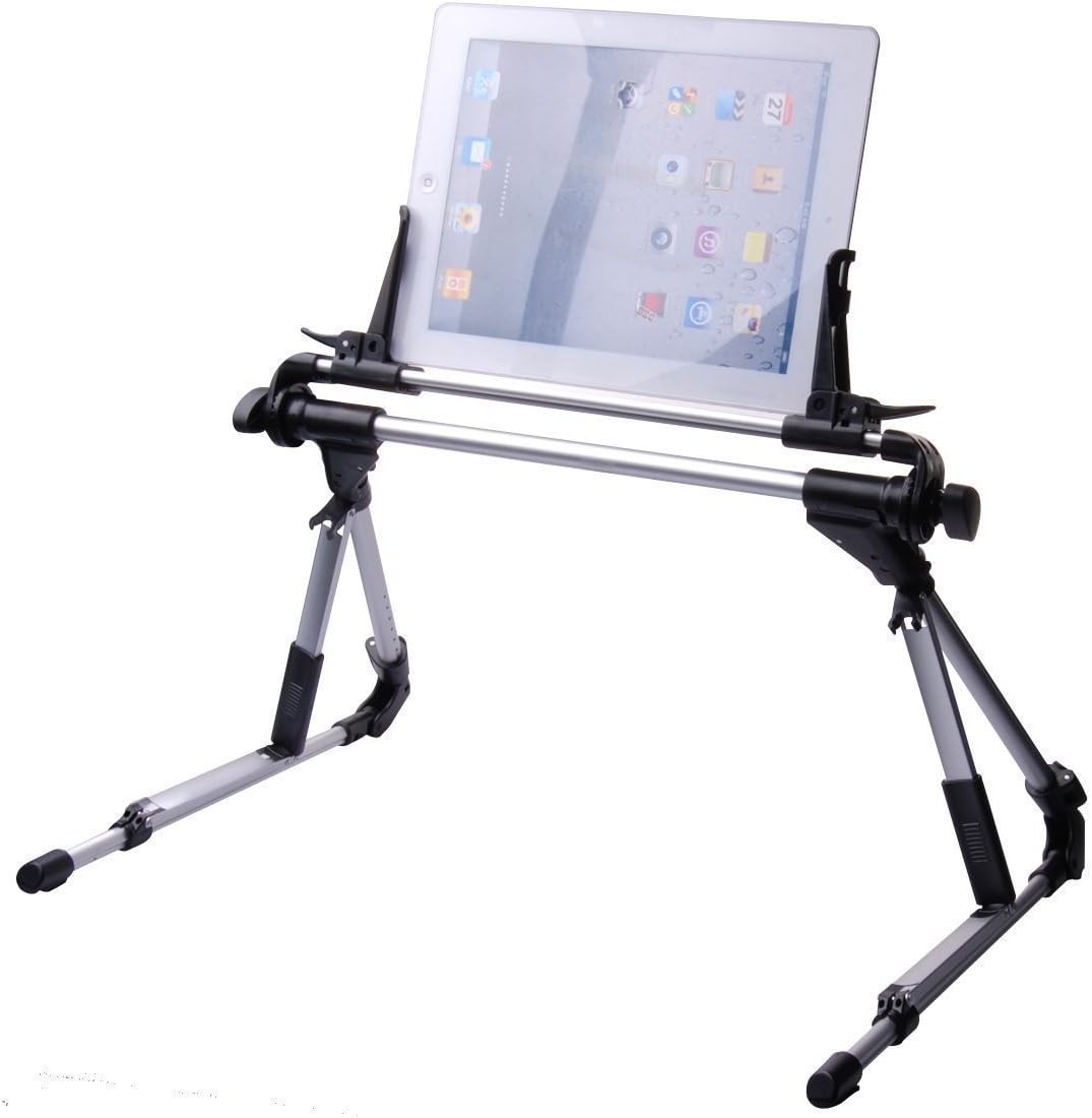 iPad ve Tablet Standı, Alüminyum Alaşım ve Plastik Yapı, Ayarlanabilir ve Katlanabilir