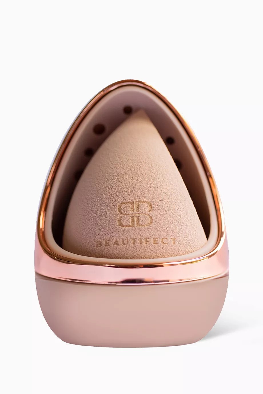 Beautyblender Pod Gül Altın Tonlarında Hafif ve Kompakt Kapsüllü