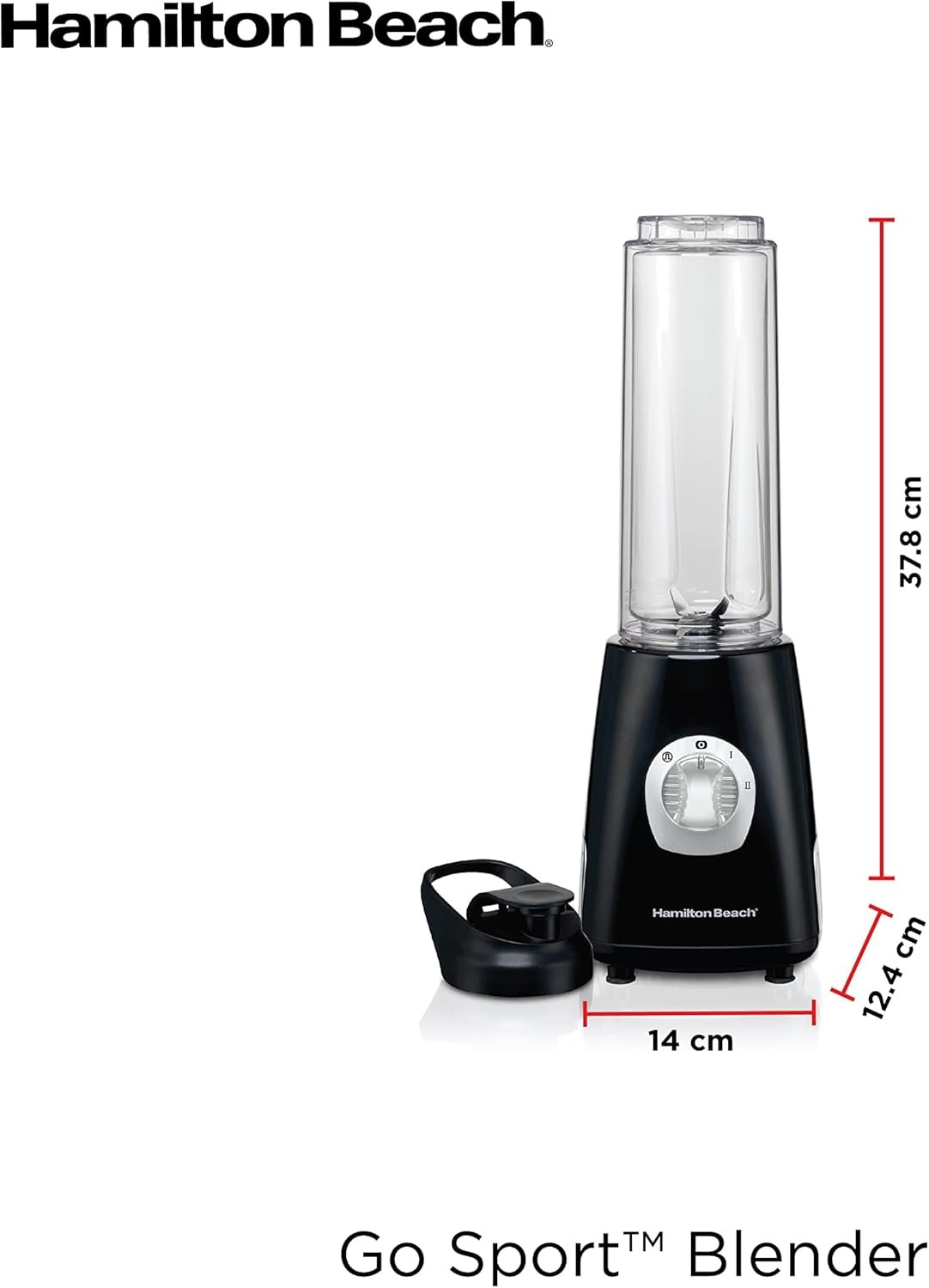 Go Sport Tekli Blender, 2 Hızlı, 600ml Çift Duvarlı Kavanoz, 250W