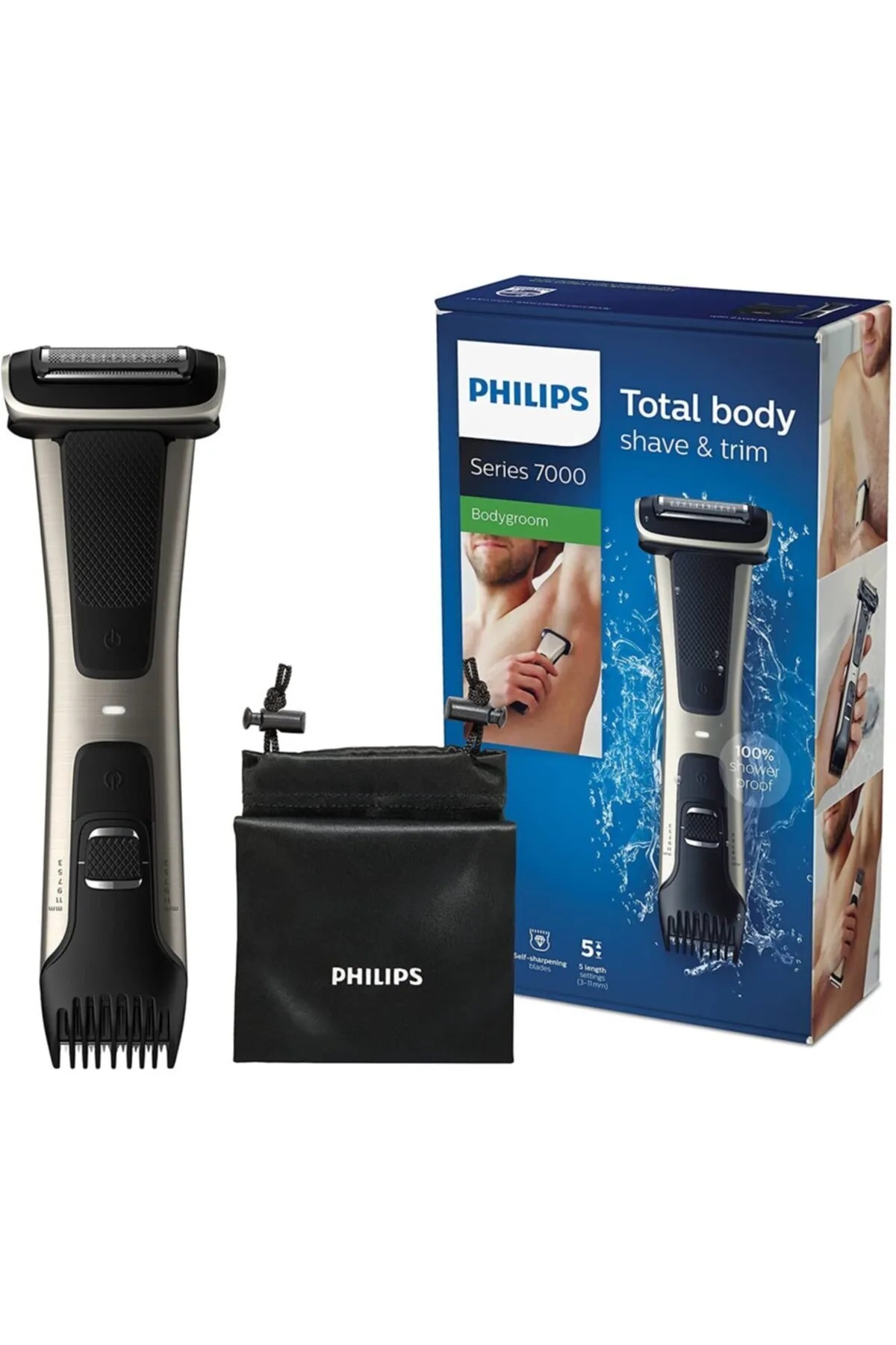 Bodygroom Series 7000 Entegre Tarak Başlıklı Tıraş Makinesi (3 -11 mm)Bg7025/15