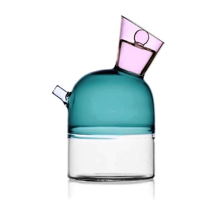 Yağ Şişesi 320ml - Şeffaf-Petrolblue-Pembe