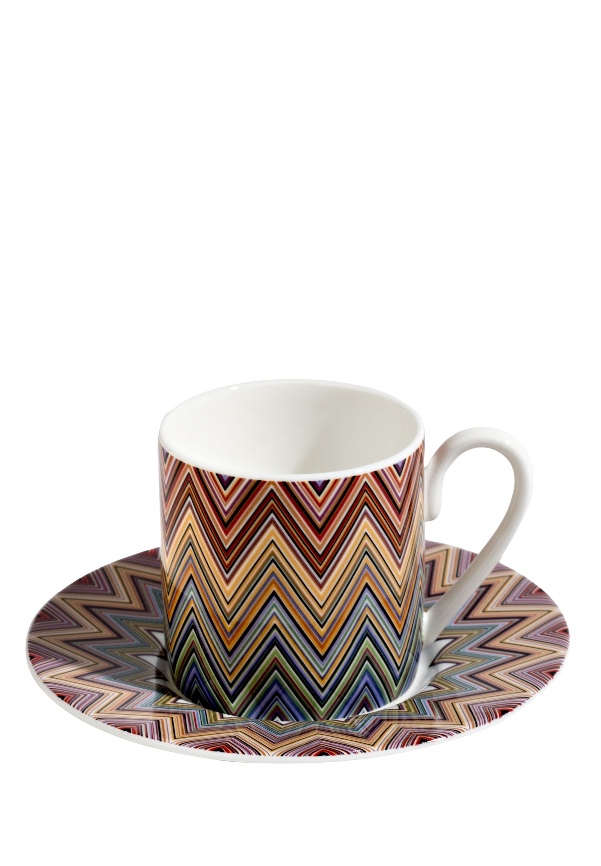 Jarris Zig-Zag Kahve Fincanı ve Tabağı 6'lı Set – Missoni Home İmzasıyla Şık Tasarım