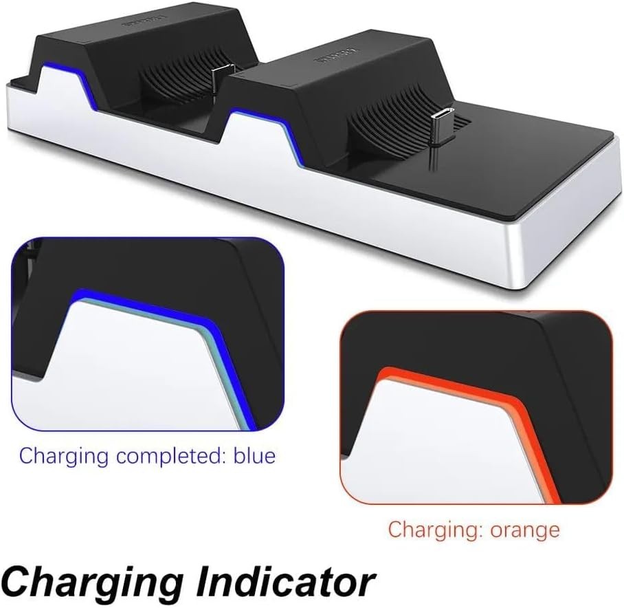 Dual PS5 Kontrol Cihazı Şarj İstasyonu, Hızlı ve Güvenli Şarj Standı