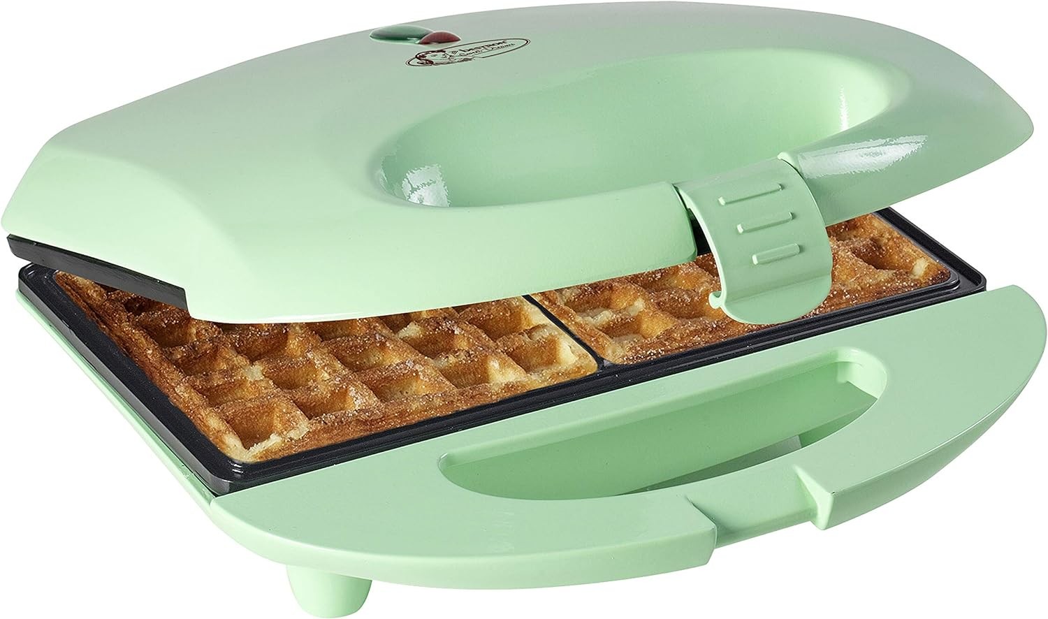 Brüksel Waffle Makinesi  Retro Tasarım Yapışmaz Kaplama 700W Nane Renk