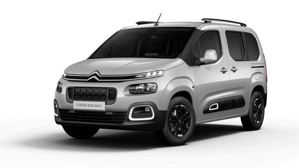 Citroen Berlingo 2 Ön Parça Siyah 4D Paspas 2019-2023 Termoplastik Elastomer