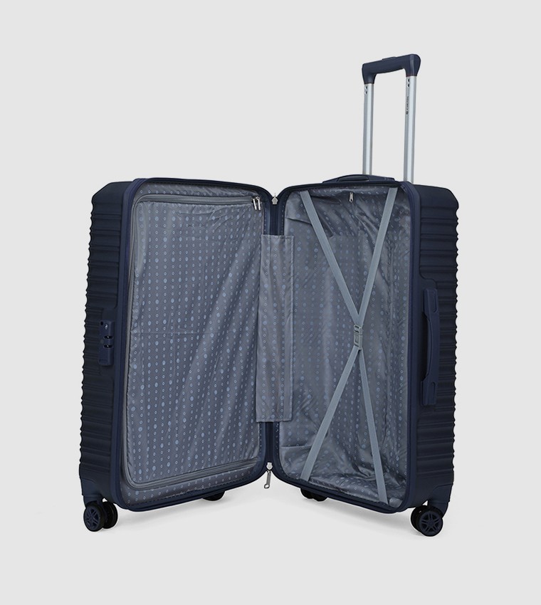 CrossLine Soft Shell Spinner Trolley Bag - Orta (70cm) - Lacivert Mavisi