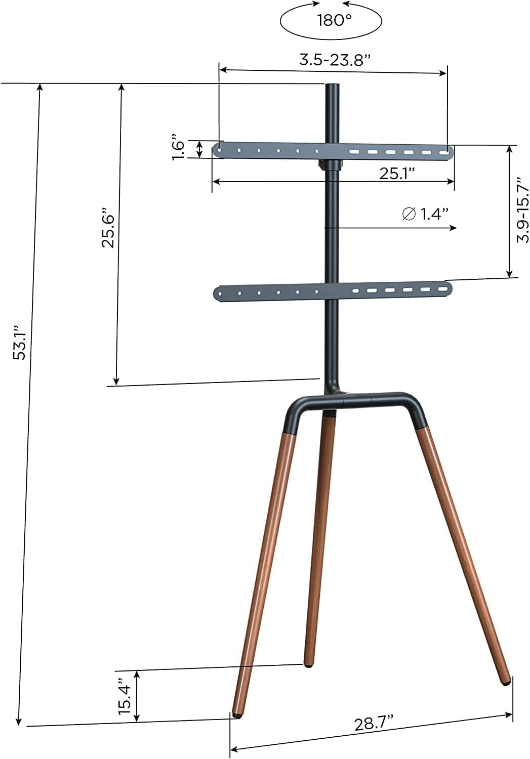 Modern TV Floor Stand - Şık ve Çok Yönlü TV Sehpası