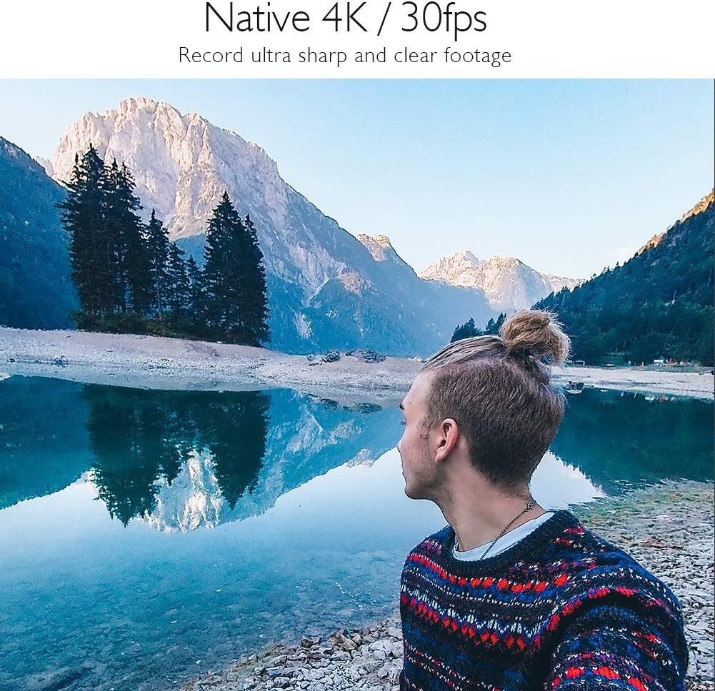 V50X Native 4K30fps WiFi Aksiyon Kamerası - 64GB MicroSD ile