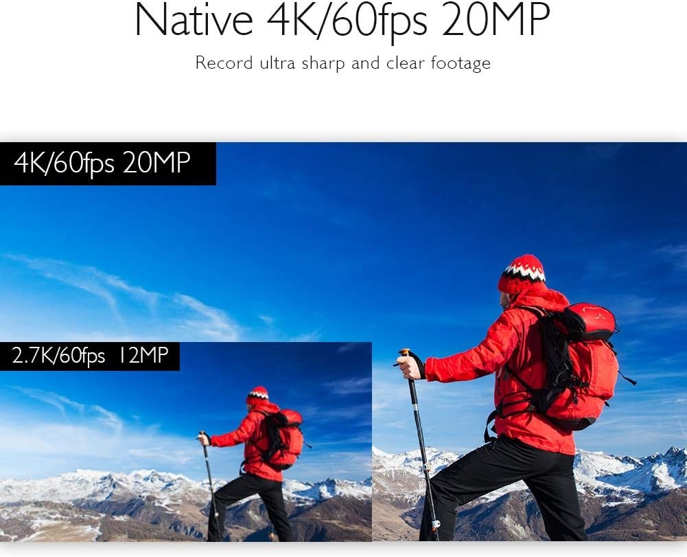 V50 Elite 4K60fps Aksiyon Kamerası - EIS ve Su Geçirmez