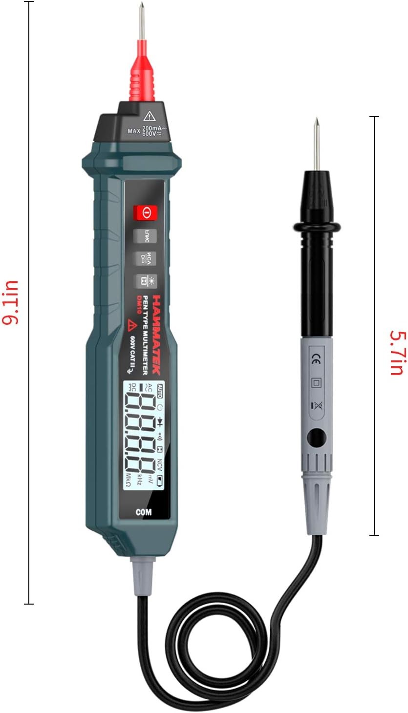 Dijital Multimetre, Temassız Ölçüm, Otomatik Voltaj/Direnç Testi