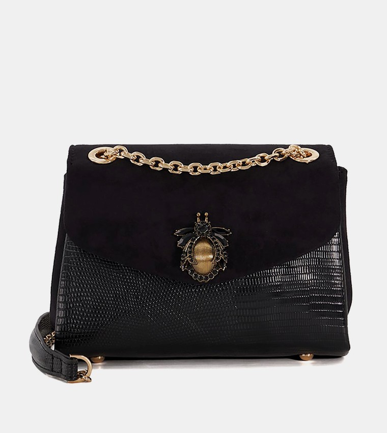 DUSK Dokulu Crossbody Çanta - Premium Şıklık ve Fonksiyonel Tasarım