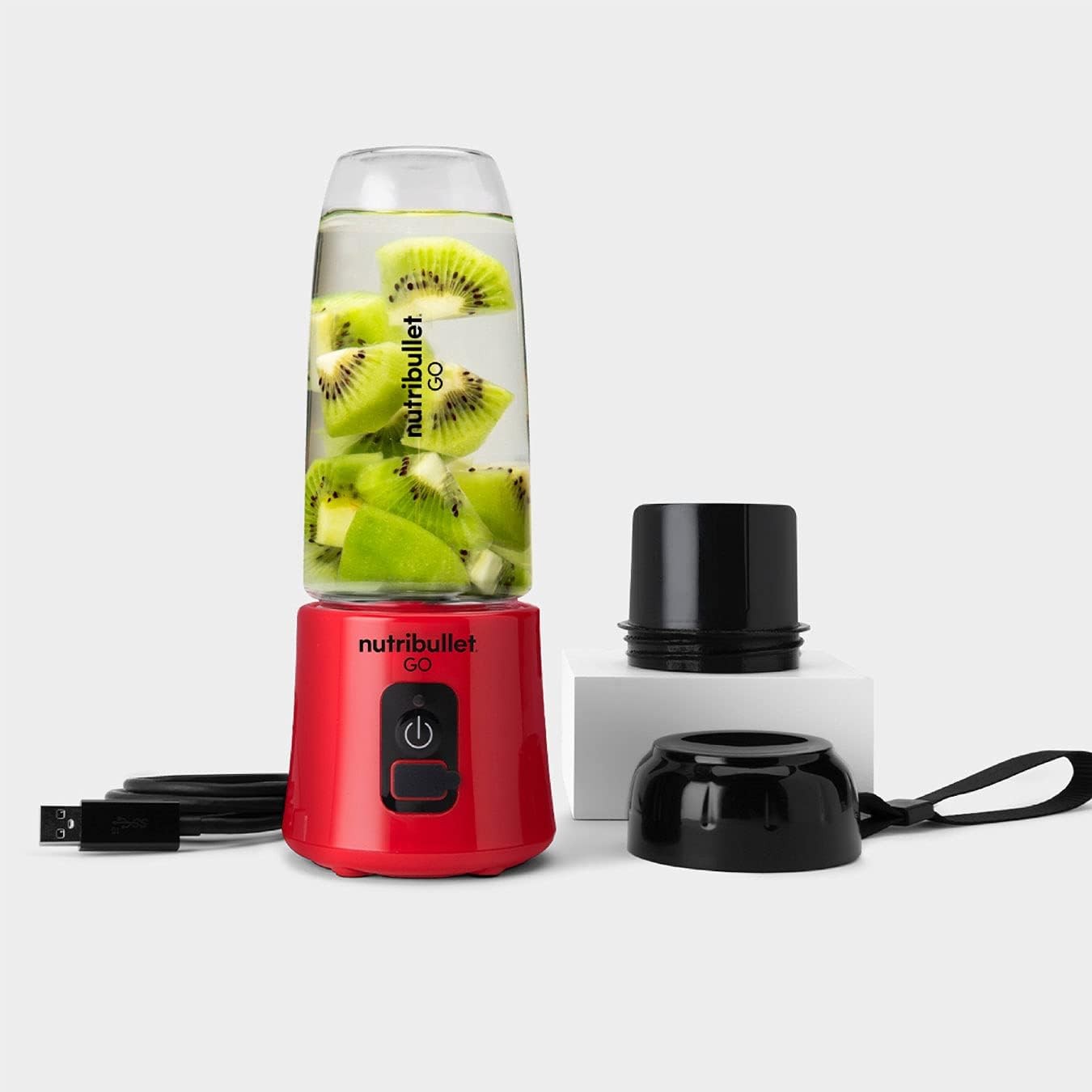 1635 GO Kablosuz Blender Taşınabilir ve Güçlü, 370 ml Tritan Kap, 70W Motor, 2000mAh Pil