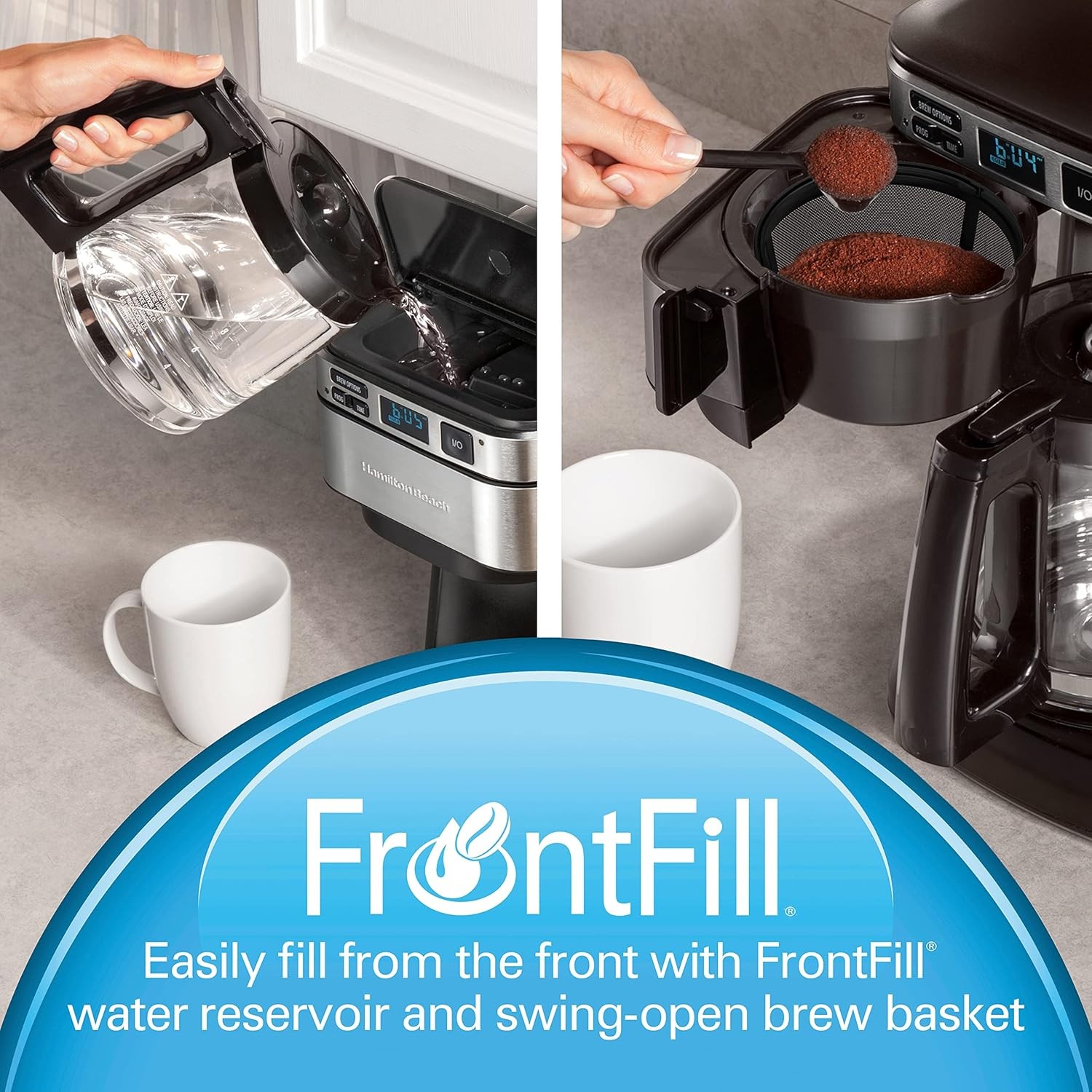 FrontFill® 12 Cup Programlanabilir Kahve Makinesi, 1.7L, 950W