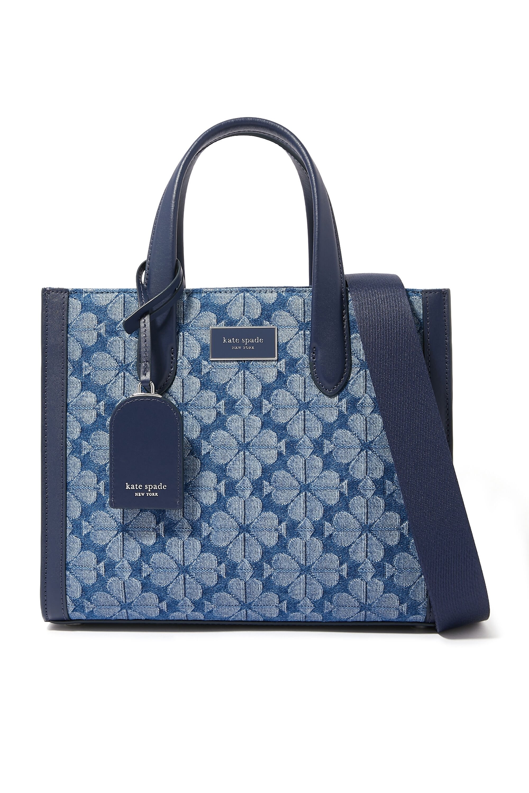 Spade Flower Denim Küçük Manhattan Tote Çanta