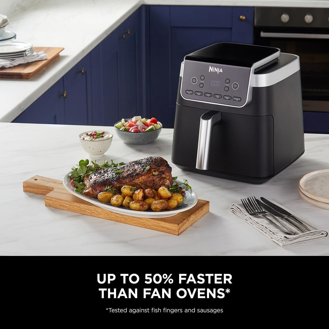 Air Fryer 6,2L Yağsız Kızartma, Dijital, 6 Pişirme Fonksiyonu, Bulaşık Makinesinde Yıkanabilir 