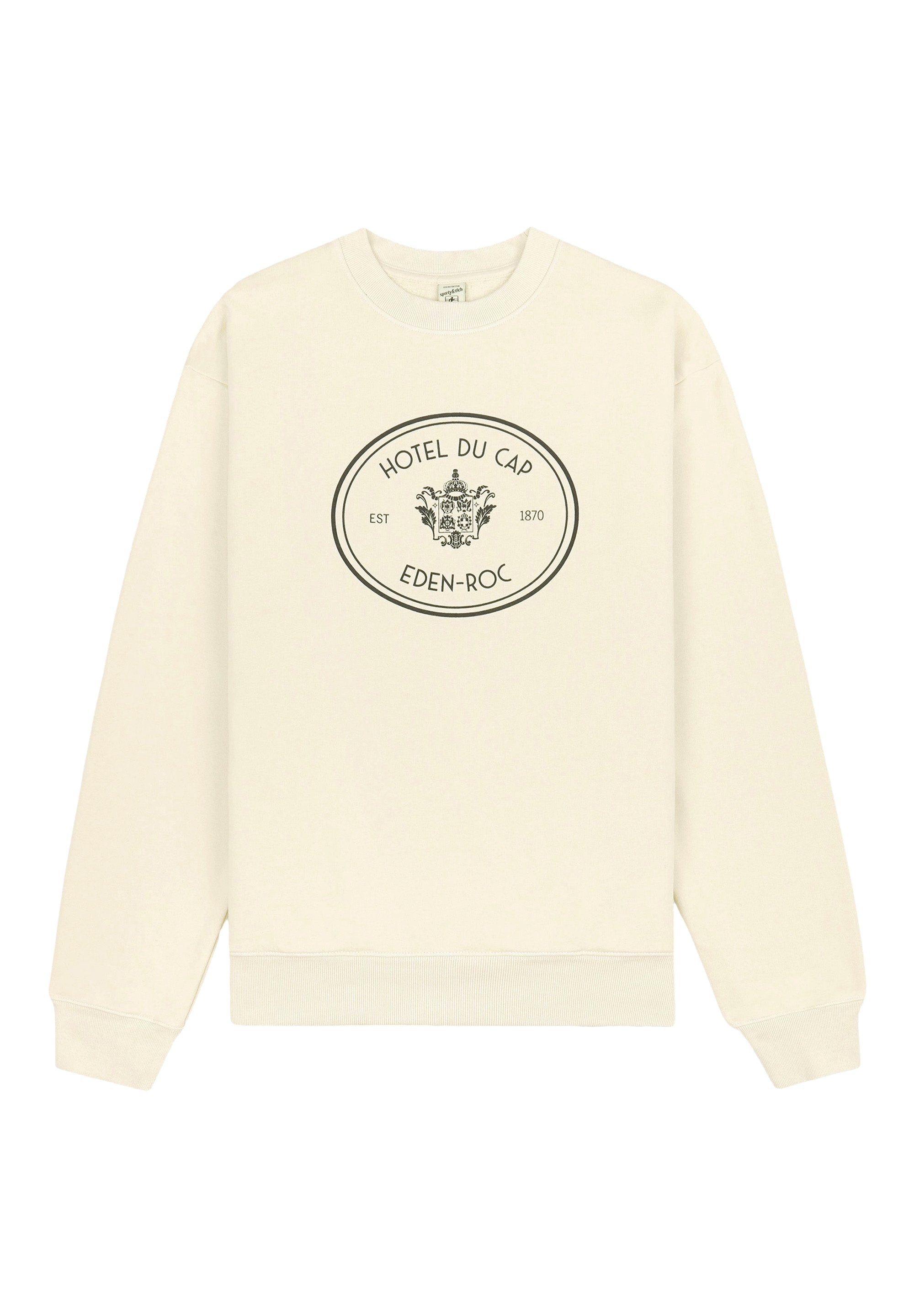 Crest Crewneck Sweatshirt Yuvarlak Yaka, Şık ve Rahat Tasarım