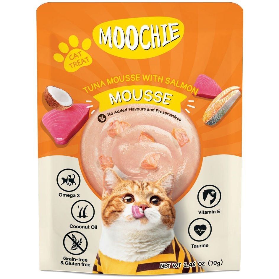 Kedi Maması Ton Balığı ve Somonlu Mousse 12 x 70g