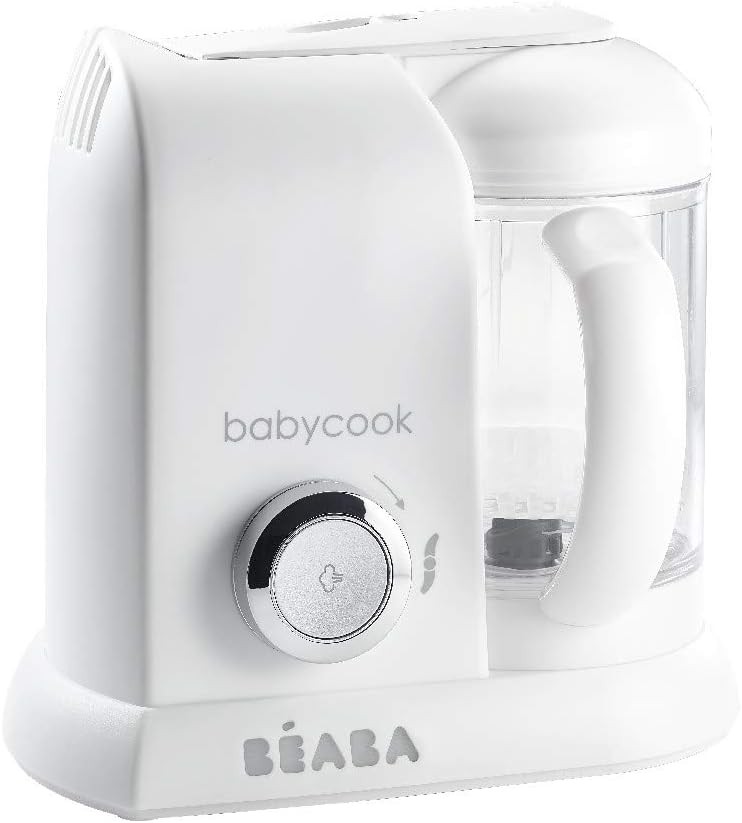 Babycook Solo 4'ü 1 Arada Bebek Maması Makinesi, Beyaz/Gümüş