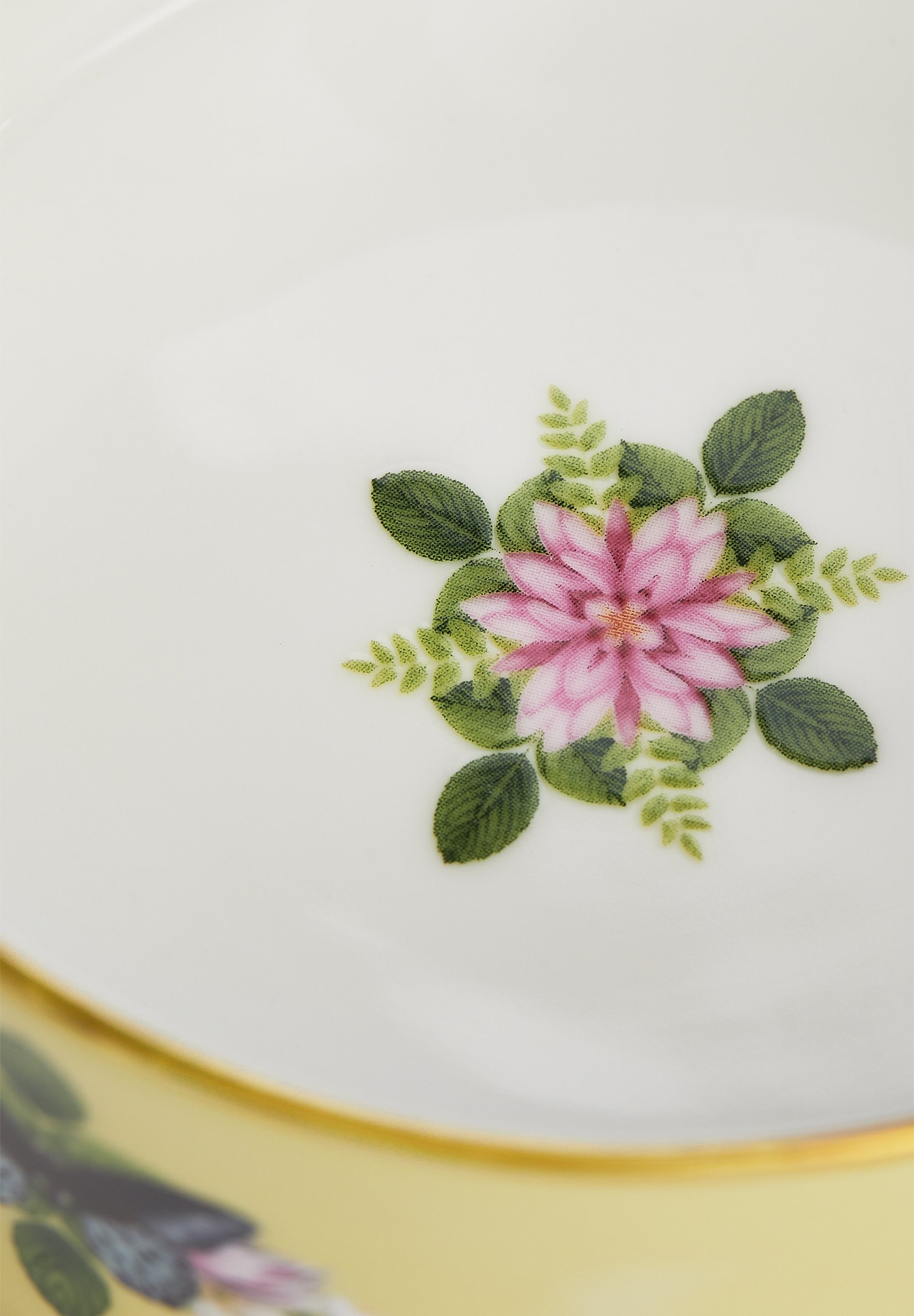 "Wedgwood Wonderlust Waterlily Şeker ve Krema Seti – Nilüfer Motifli