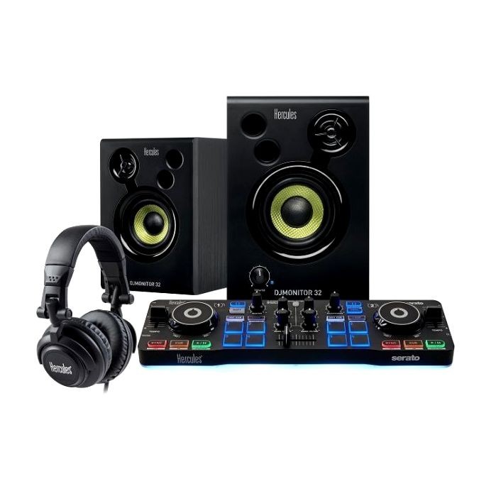 DJ Başlangıç Seti, DJControl Starlight, DJMonitor 32 Hoparlörler, M40.2 Kulaklıklar, Serato DJ Lite