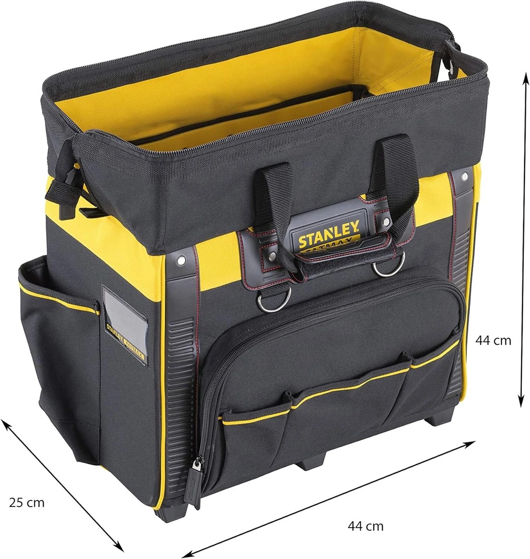 FATMAX FMST1-80148 Tekerlekli Alet Çantası: 50x36x41cm, Mükemmel Alan Organizasyonu ve Su Geçirmez