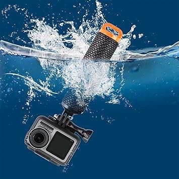 GoPro Hero ve aksiyon kameraları için su altı kullanıma uygun yüzen el tutacağı. Kaymaz silikon