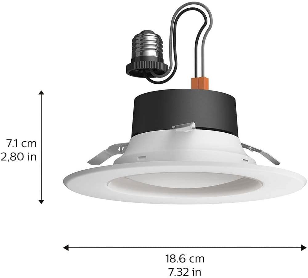 Hue Beyaz ve Renkli Ambiyans LED Akıllı Gömme Aydınlatma, 4'lü Paket, Alexa, Google Asistan ve Apple HomeKit Uyumlu